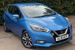Nissan Micra 0.9 IG-T Acenta Euro 6 (s/s) 5dr Fliesheck 2018 Blau