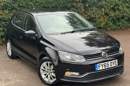 Volkswagen Polo 1.0 BlueMotion Tech SE Euro 6 (s/s) 5dr Fliesheck 2016 Schwarz