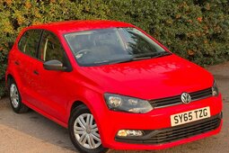 Volkswagen Polo 1.0 BlueMotion Tech S Euro 6 (s/s) 5dr Fliesheck 2016 Rot