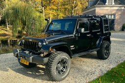 Jeep Wrangler 3.8 SAHARA 5drs Aut. NL-auto VERHOOGD LIER #WOEST Fuoristrada 2008 Nero
