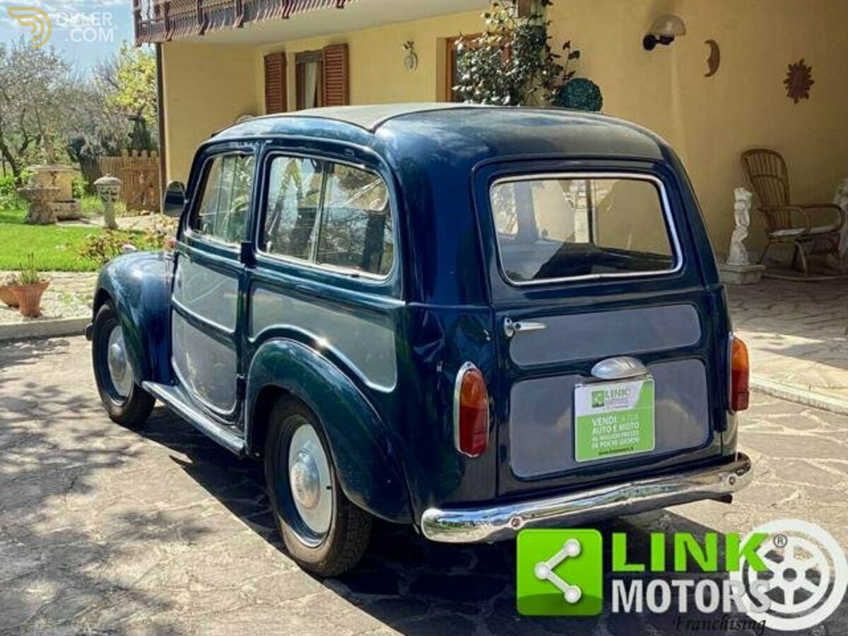 1954 Fiat 500 C Giardiniera Belvedere, conservata, omologata ASI, foto 7