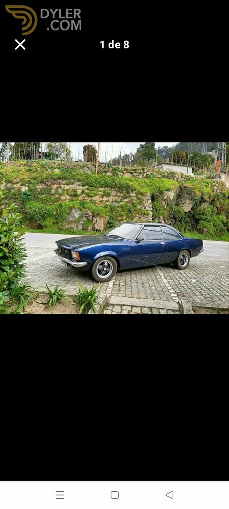 Classic 1972 Opel Rekord Coupe sprint For Sale. Price 13 500 eur