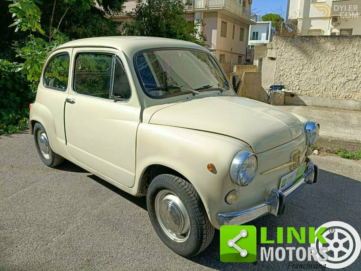1969 Fiat 600 D FANALONA LIBRETTO E TARGHE ORIGINALI, foto 2