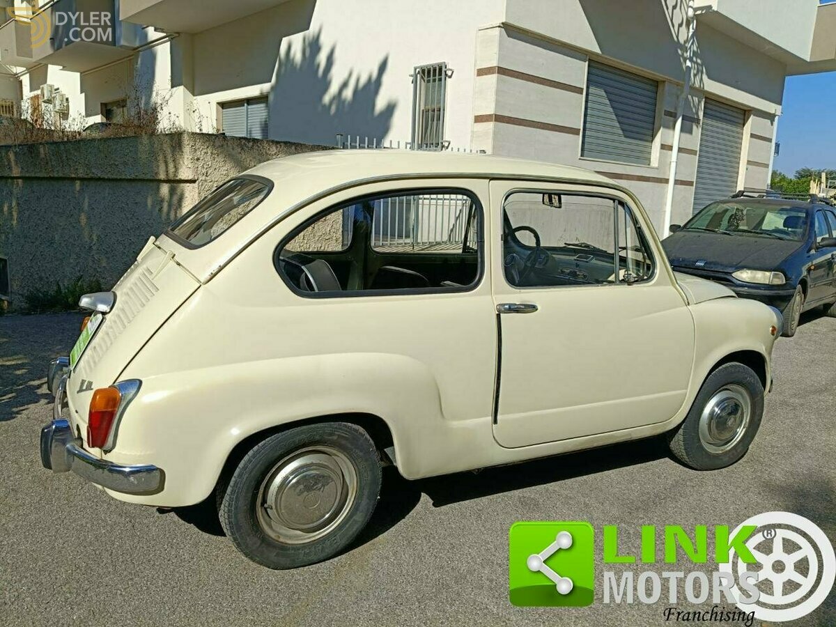 1969 Fiat 600 D FANALONA LIBRETTO E TARGHE ORIGINALI, foto 3