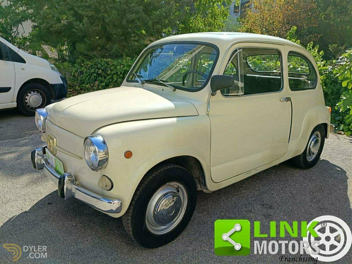 1969 Fiat 600 D FANALONA LIBRETTO E TARGHE ORIGINALI, foto 5