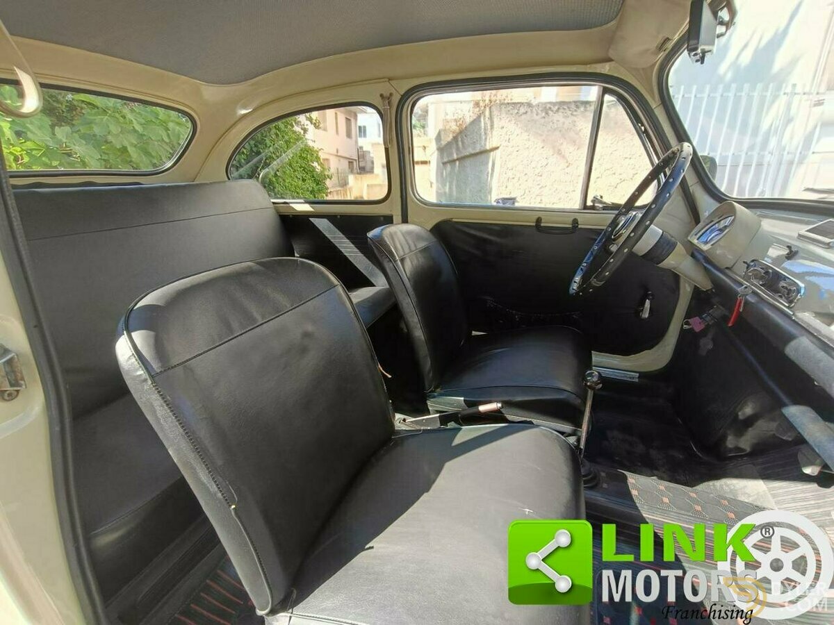 1969 Fiat 600 D FANALONA LIBRETTO E TARGHE ORIGINALI, foto 7