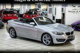 BMW 220 D SPORT CABRIO|NAVI|SPORT ELECTRIC SEATS|BI-XENO Cabriolet / Roadster 2017 Silberfarben