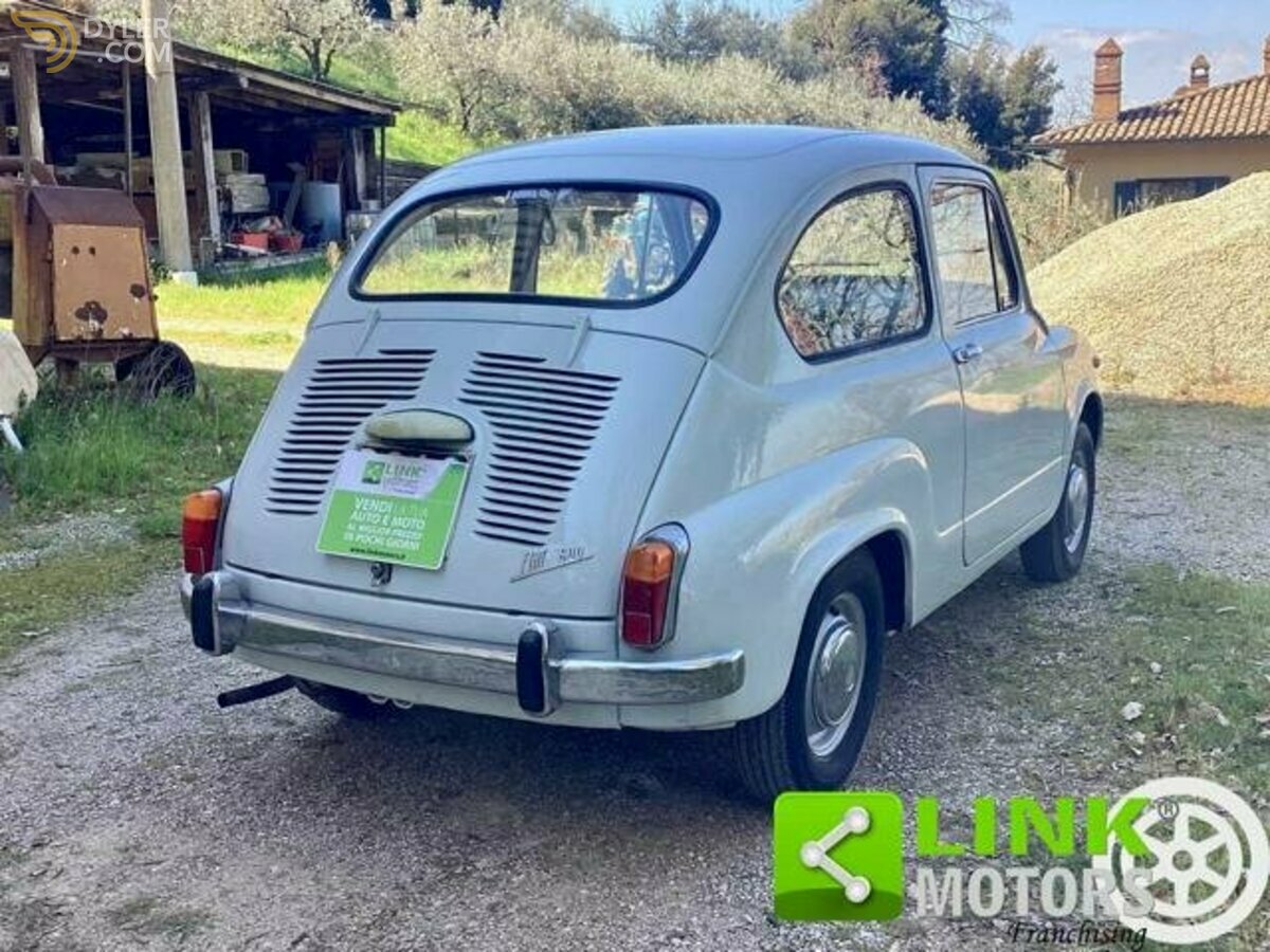1968 Fiat 600 D "Fanalona" III Serie, Restaurata, Omologata ASI, foto 5