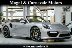 Porsche 911 991 TURBO S CABRIO|PELLE|LIFT SYS|SCARICO SPORTIVO Cabriolet / Roadster 2016 Silberfarben