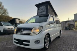 Nissan Elgrand POP TOP 4 BERTH NEW CAMPER CONVERSION PETROL AUTOM 2006 White