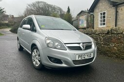 Vauxhall Zafira 1.6 16V Design MPV 5dr Petrol Manual Euro 5 (SNav) 2012 Silver