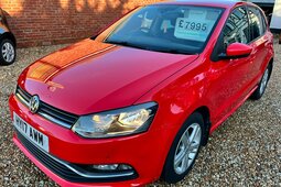 Volkswagen Polo 1.0 BlueMotion Tech Match Hatchback 5dr Petrol Man Hatchback 2017 Red