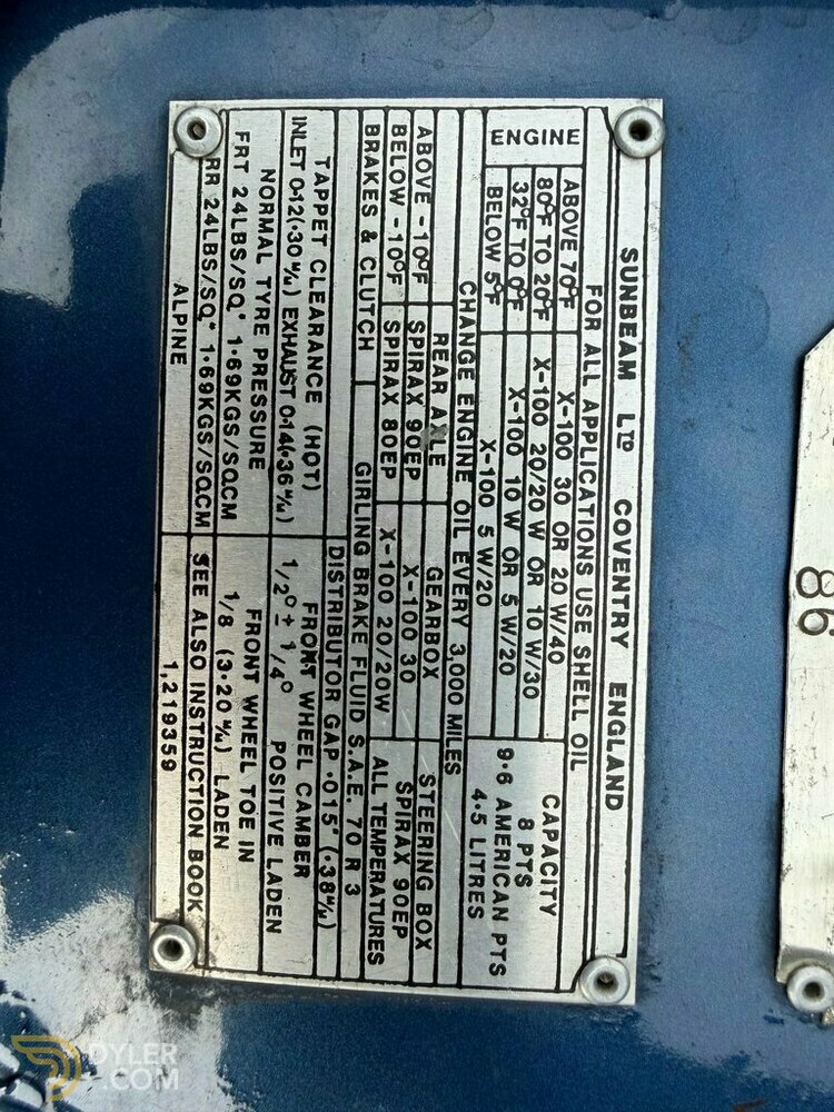 1965 Sunbeam Tiger, foto 8
