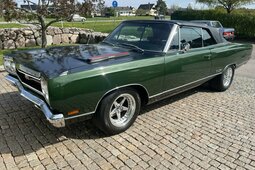 Plymouth GTX Convertible. 440/4 speed. 1 of 701 ex. Track pack Cabriolet / Roadster 1969 Green