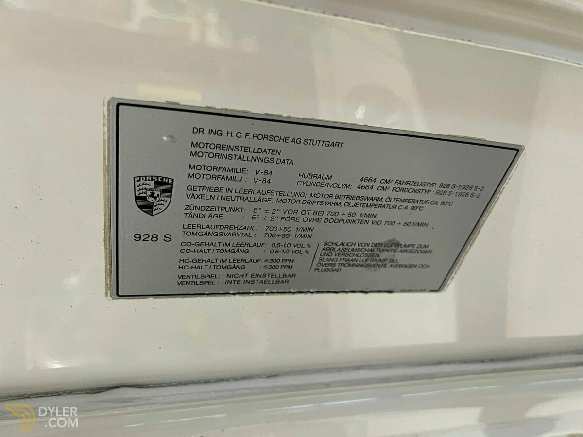 1985 Porsche 928 928 S, foto 10