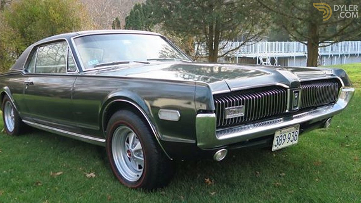 Mercury Cougar Coupe 1968 Green Car for Sale.