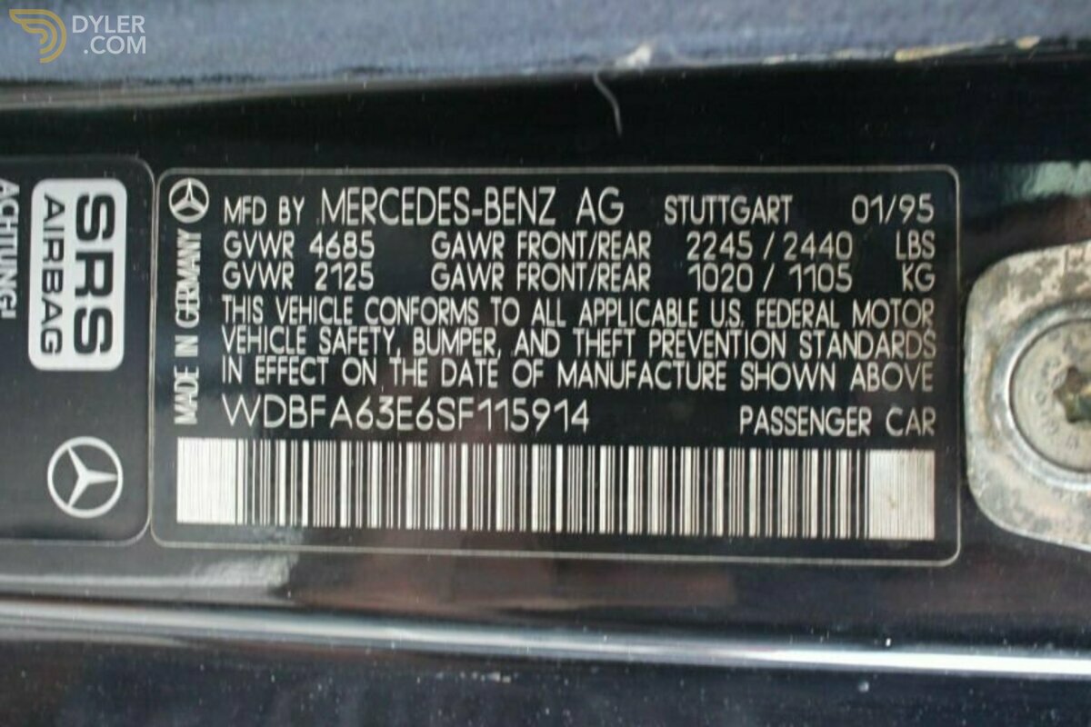 1995 Mercedes-Benz SL-Class Roadster, foto 11