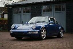 Porsche 911 Carrera 2 Targa Cabriolet / Roadster 1992 Blau