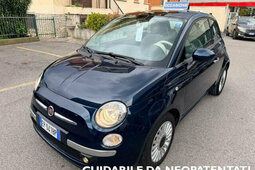 Fiat 500 Lounge Fliesheck 2012 Blau