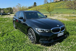 BMW 318 d 48V Touring Sport + Gancio Traino Auto Familiare 2021 Nero