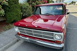 Ford F-100 Fleetside short bed pick up Ritiro 1969 Rosso