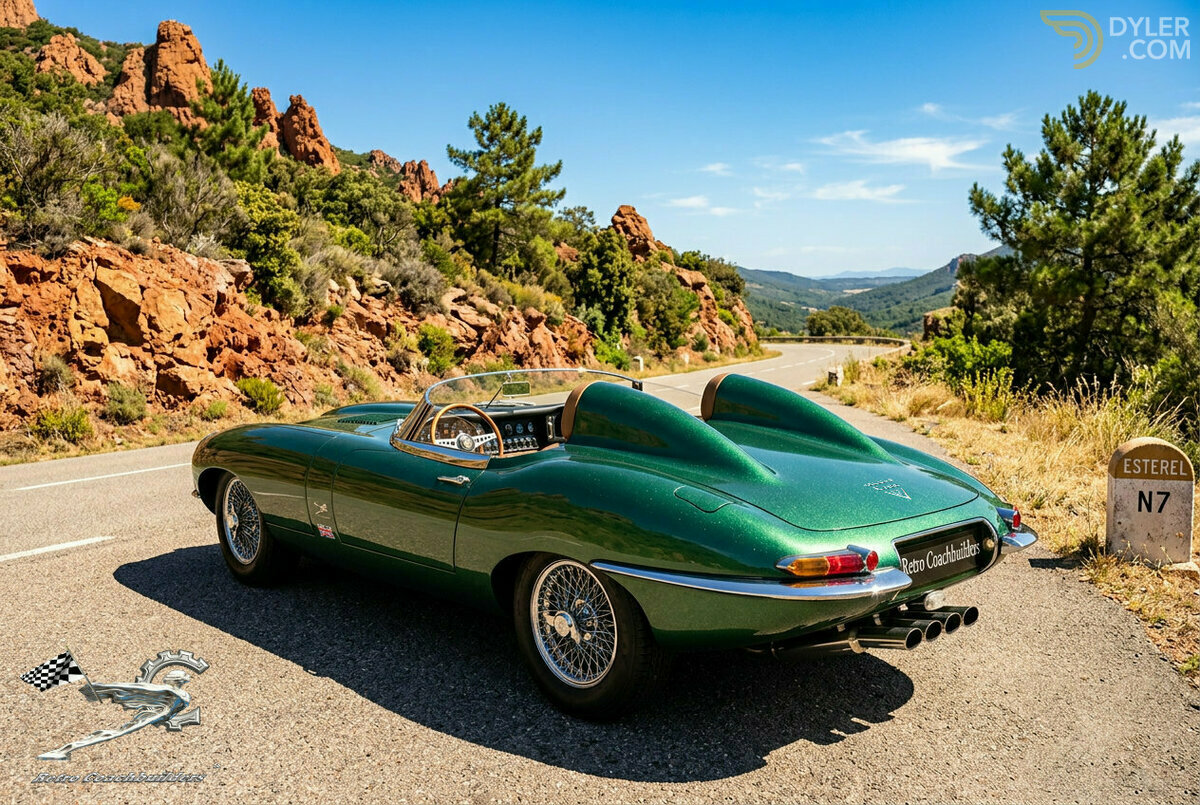 1961 Jaguar E-Type One-Off V12 Speedster by Retro Coachbuilders, foto 2