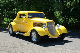 Ford 3 Window Chopped Top Coupe Coupé 1934 Amarelo