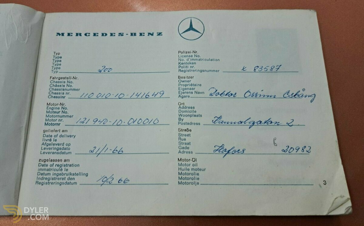 1966 Mercedes-Benz 200 200, foto 5