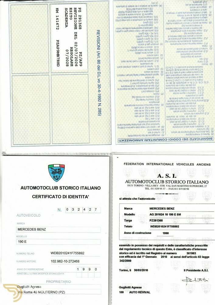 1990 Mercedes-Benz 190 E 190E CAT, foto 6