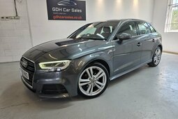 Audi A3 1.5 TFSI CoD 35 S line Sportback 5dr Petrol Manual Hatchback 2019 Grey