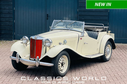 MG TD Midget Cream Classic British Roadster Cabriolet / Roadster 1953