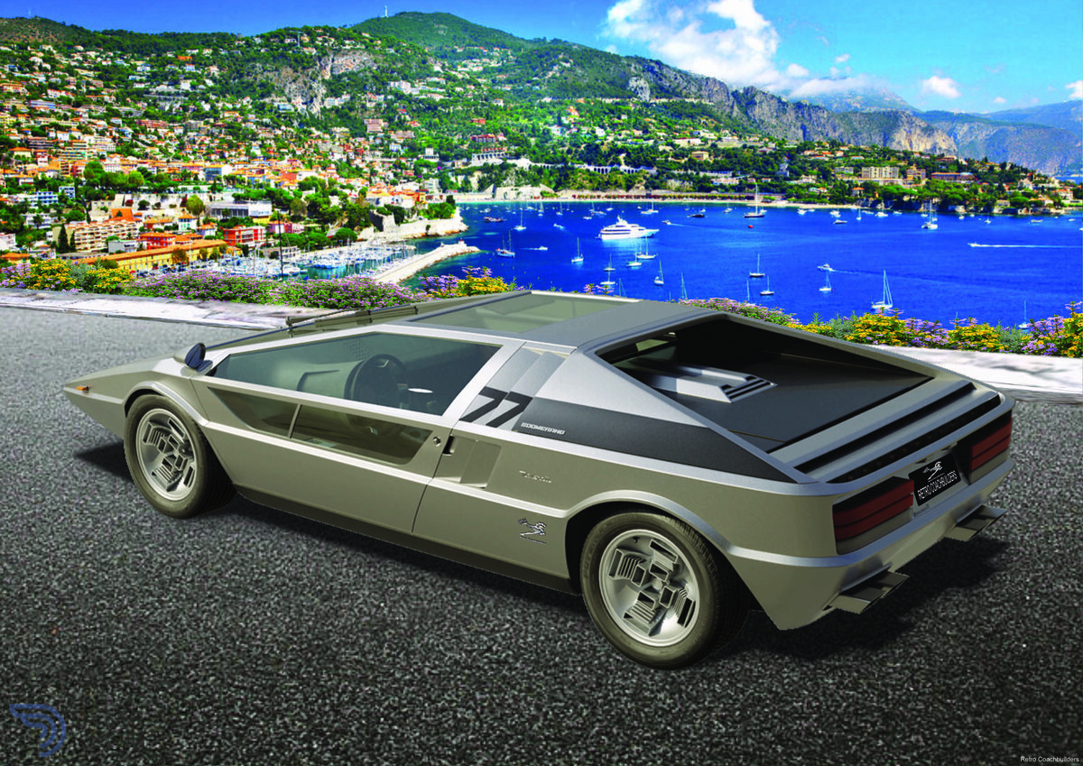 1971 Maserati Boomerang Concept Reborn by Retro Coachbuilders, foto 2