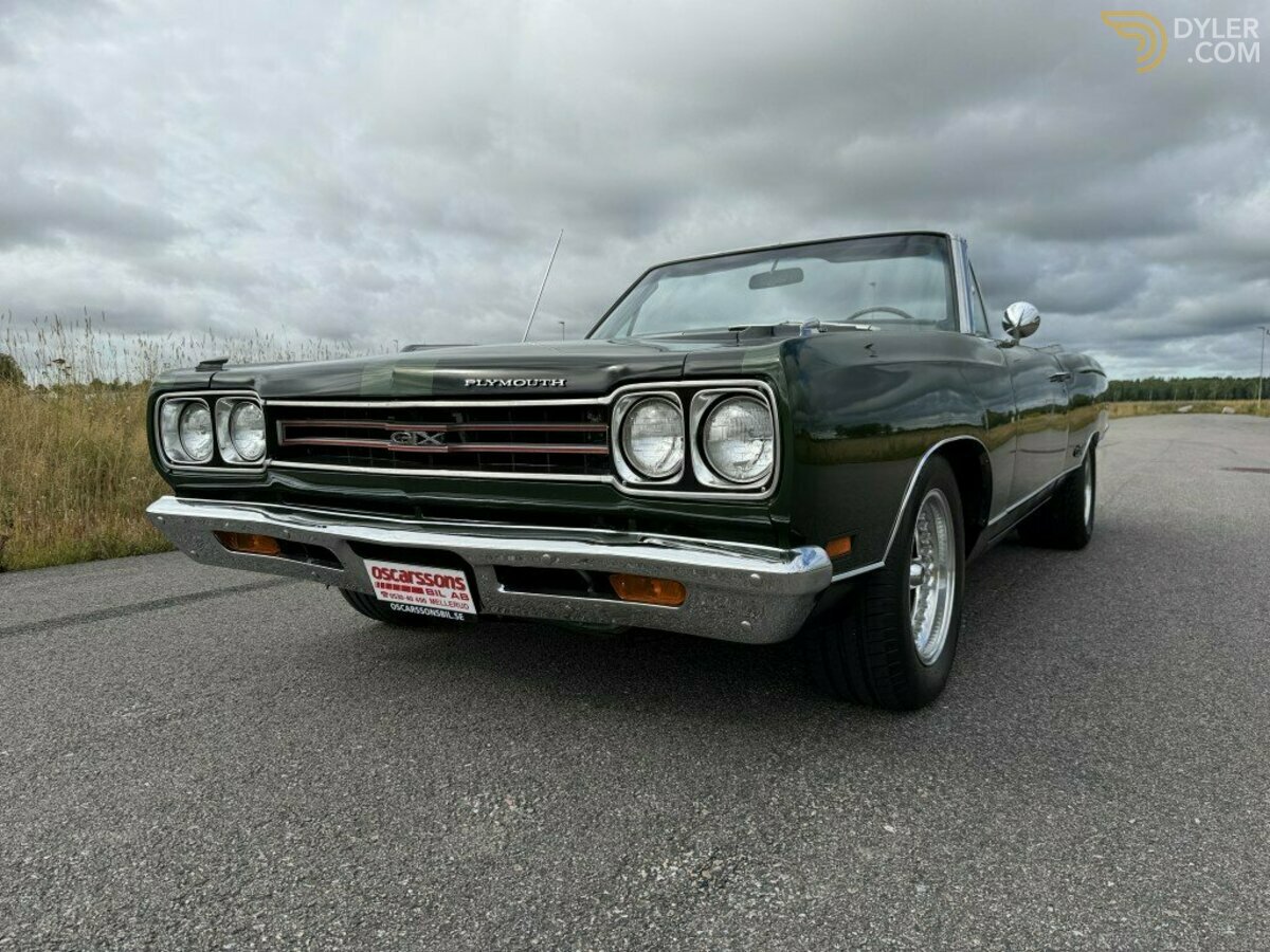 1969 Plymouth GTX Convertible. 440/4 speed. 1 of 701 ex. Track pack, foto 2