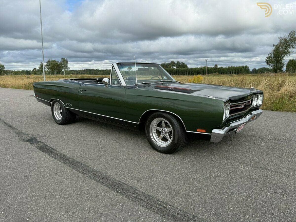 1969 Plymouth GTX Convertible. 440/4 speed. 1 of 701 ex. Track pack, foto 3