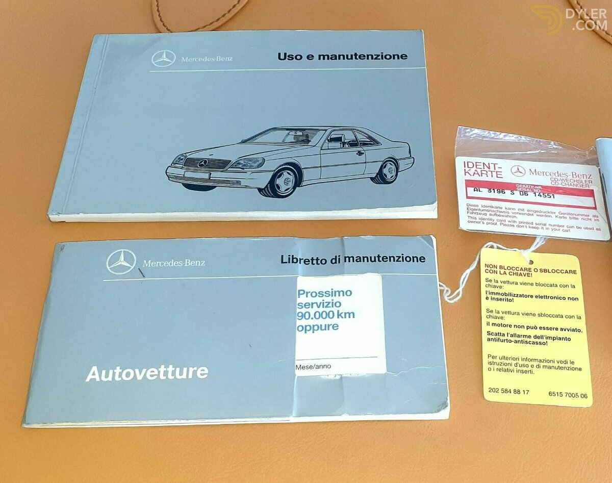 1995 Mercedes-Benz CL 500 Coupe - Book Service - IMPECCABILE, foto 12