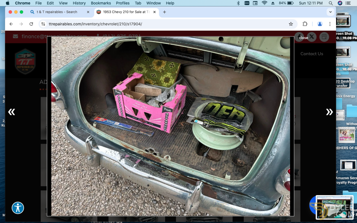 1953 Chevrolet 210 Idaho car, Rustproofed & solid body, Rare Find!, foto 8