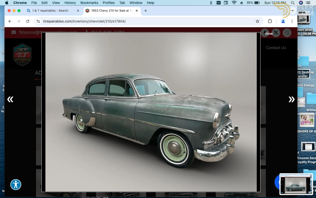1953 Chevrolet 210 Idaho car, Rustproofed & solid body, Rare Find!, foto 11