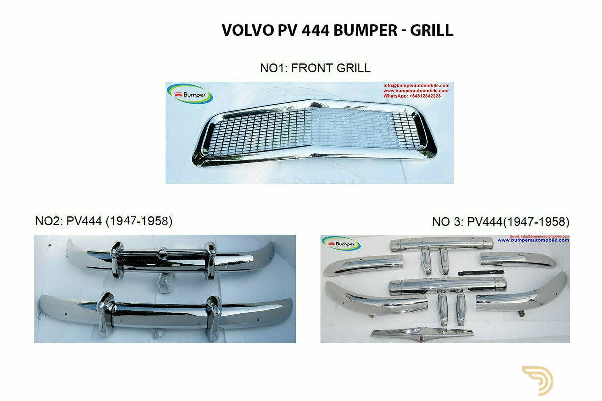 1948 Volvo PV444 Bumper and grill for Classic Volvo PV 444, foto 5