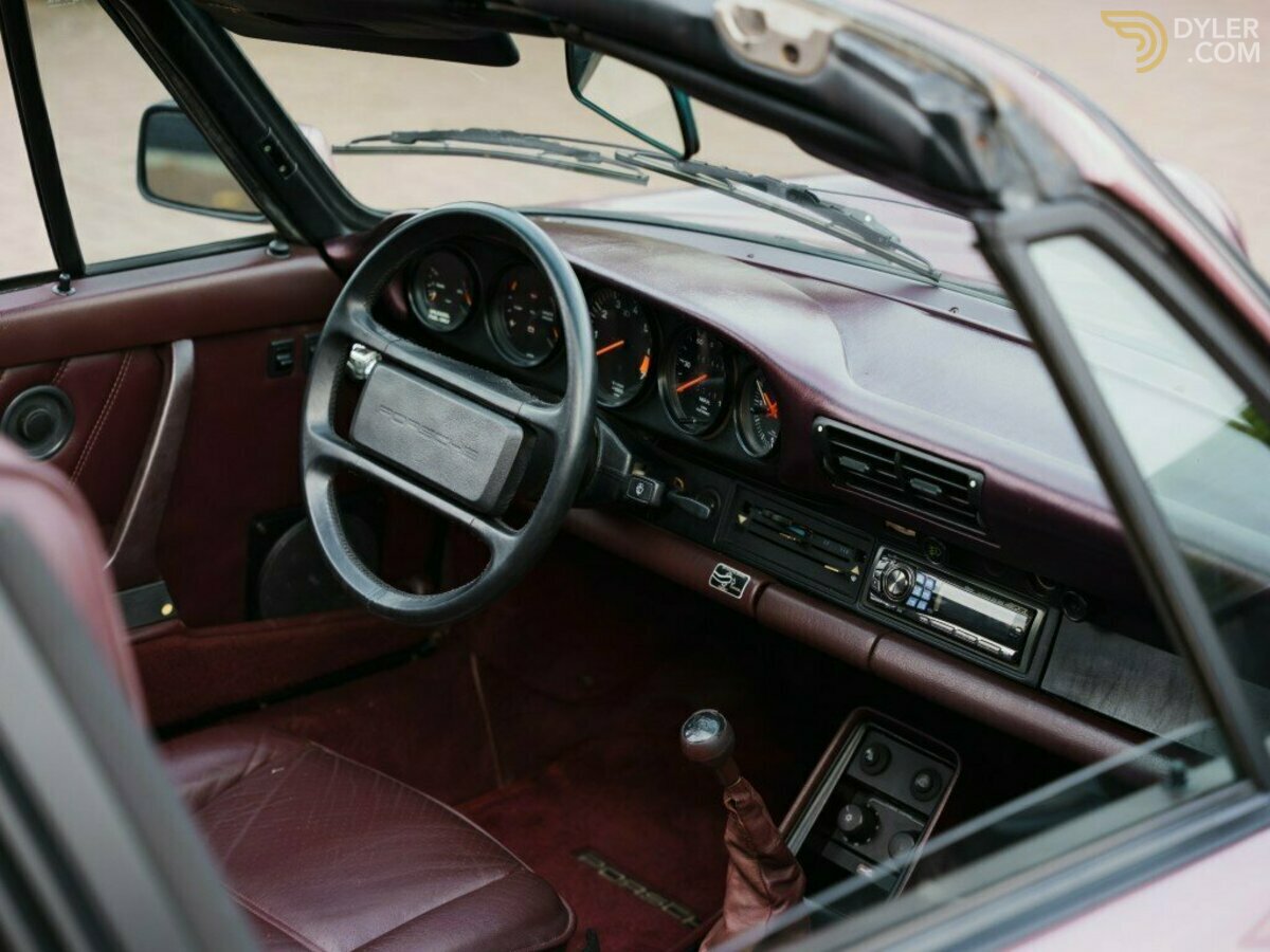 1986 Porsche 911 3.2 Carrera Targa G50  Cassis Rot Metallic - Just, foto 6