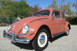 Volkswagen Beetle Oval Window Coupe 1957 White