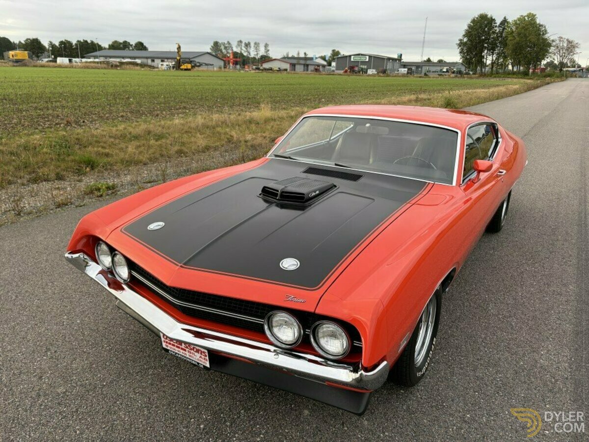 1970 Ford Torino 429 Cobra Jet Ram Air. 4 speed. TOP RESTORED !, foto 7