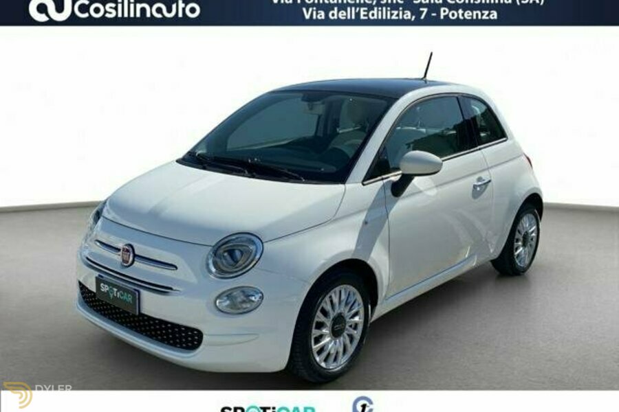 Fiat 500 1.2 Lounge 69Cv Hatchback 2018 White