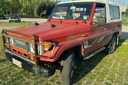 Toyota Land Cruiser 2.5 turbodiesel hard-top Bj-73 Berlina compatta 1990 Rosso