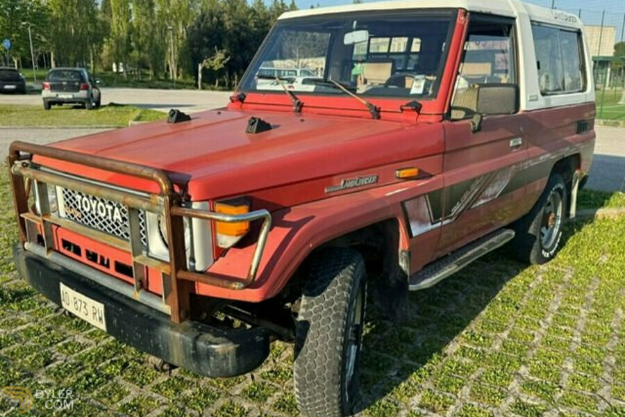 Toyota Land Cruiser 2.5 turbodiesel hard-top Bj-73 Berlina compatta 1990 Rosso