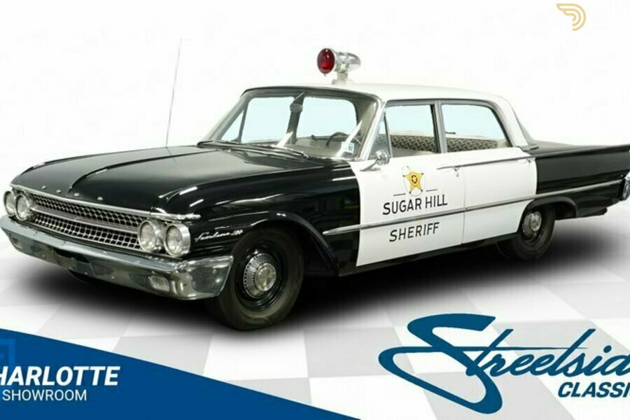 Ford Fairlane Police Car Berlina 1961 Nero