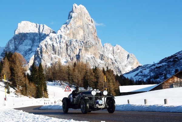 Top-down motoring in Alpine sunshine